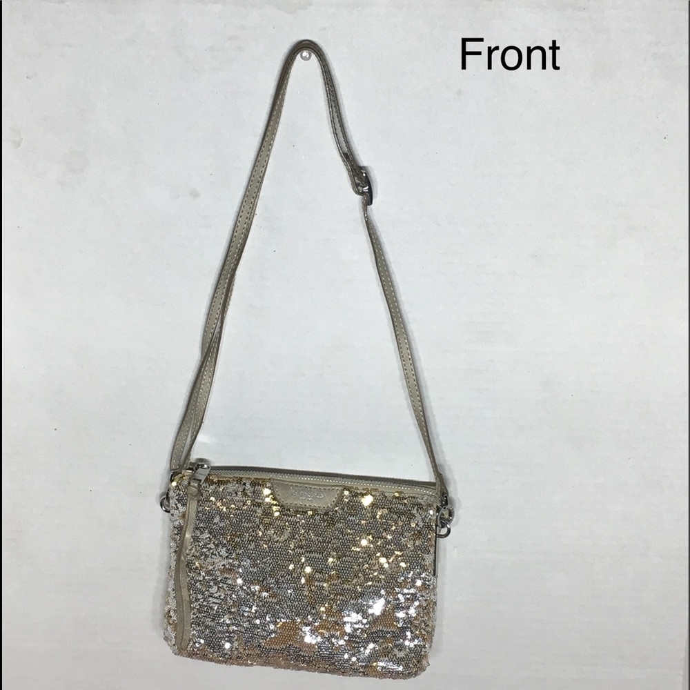 Mz Wallace Never Used gold/silver crossbody purse